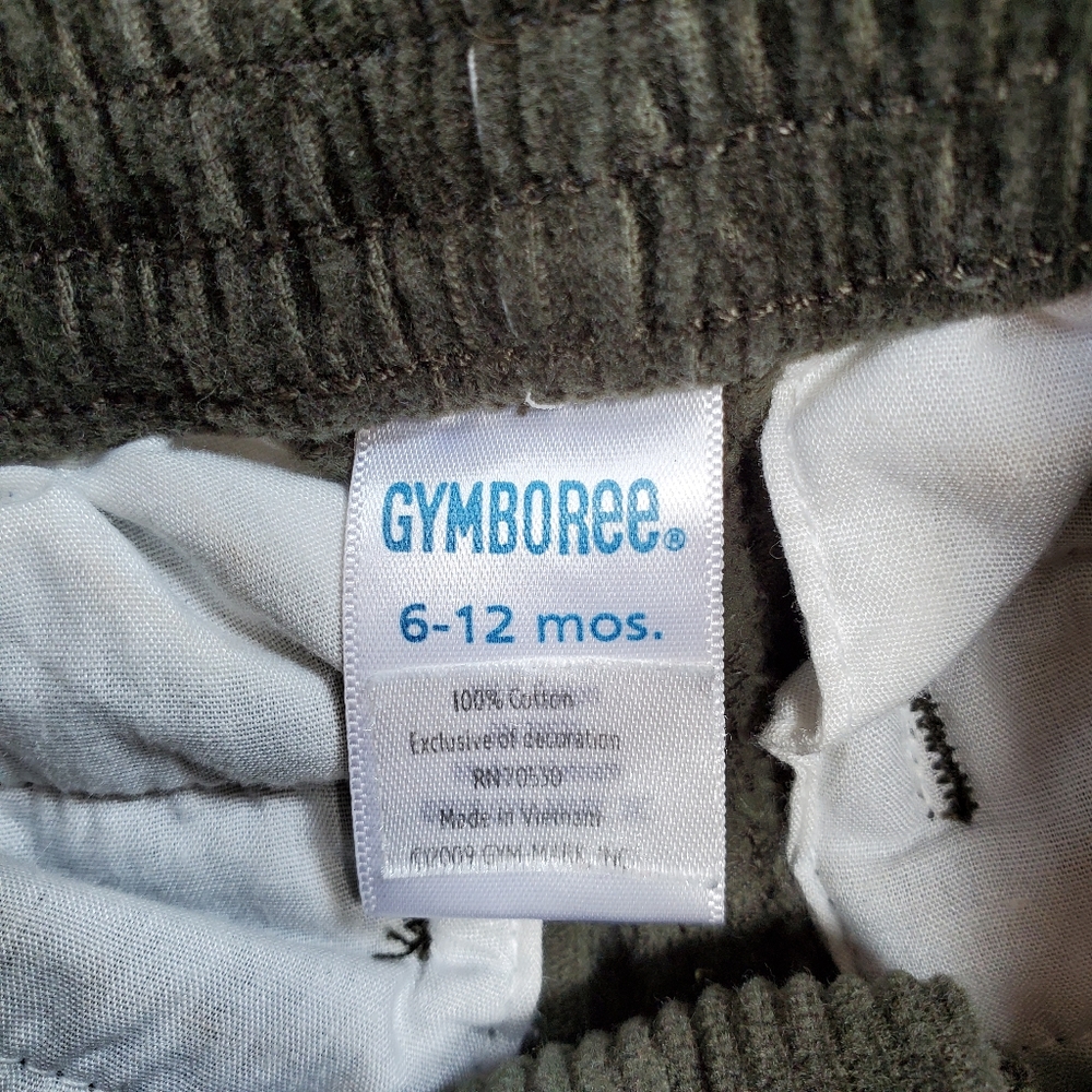 🚒GYMBOREE🚒 Olive Corduroy Firetruck Pants - Picture 4 of 6